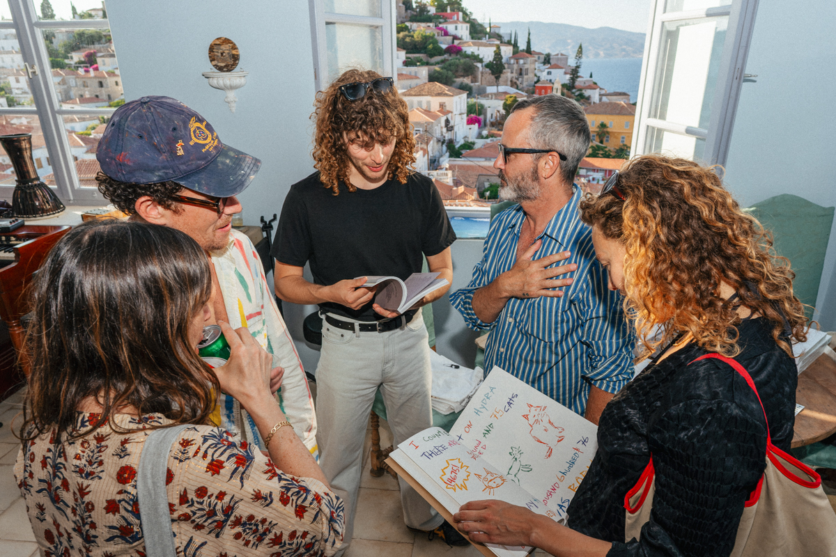 Stephan Colloredo-Mansfeld and curator Ekaterina Juskowski host Open House at the Old Carpet Factory, Hydra in June 2025