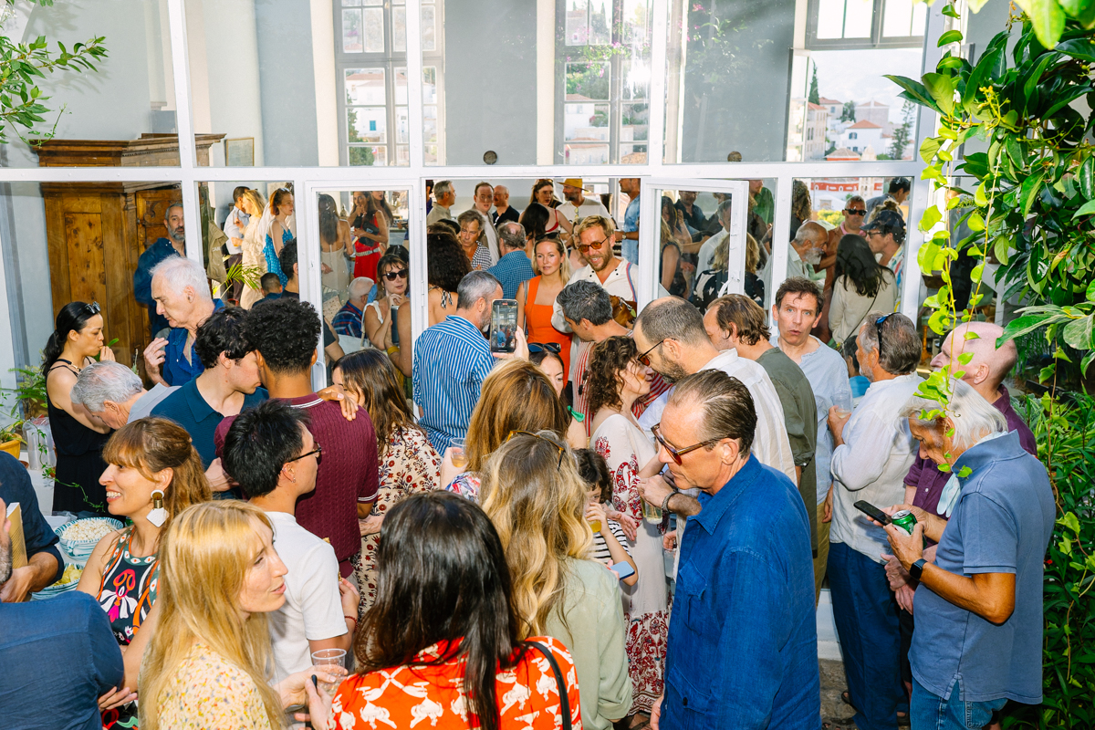 Stephan Colloredo-Mansfeld and curator Ekaterina Juskowski host Open House at the Old Carpet Factory, Hydra in June 2025