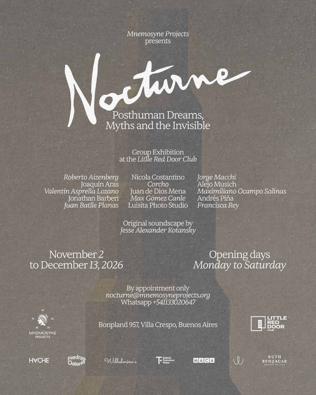Featured image for “Nocturne Exhibition Press Release”